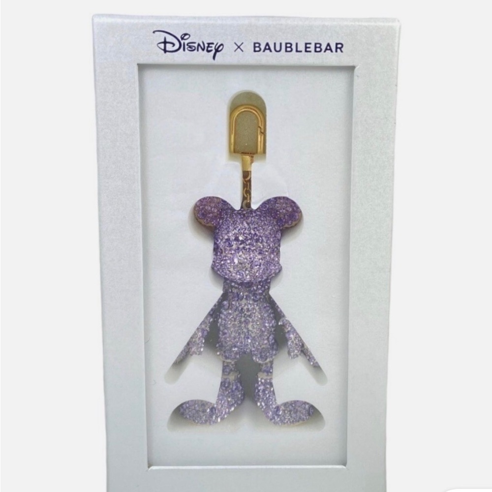 BaubleBar Purple Glitter Bag Charm